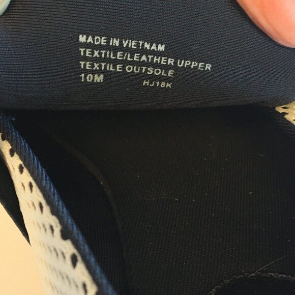 Michael Michael Kors Felix Extreme Trainer Size 10m White Navy Slip On Wedge - Picture 11 of 14